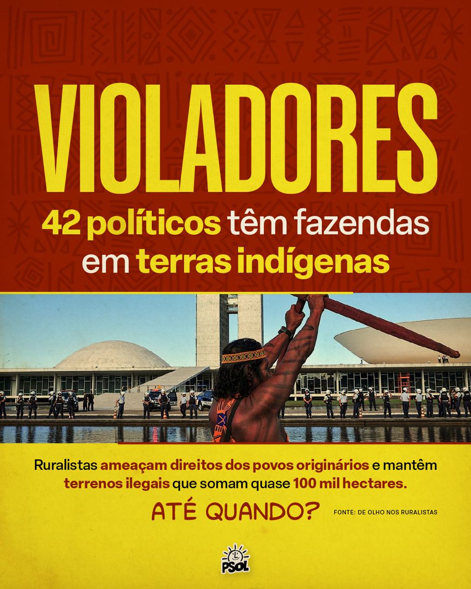 IvanValente's tweet photo. Isso sim merece uma CPI. Os verdadeiros invasores de terras no Brasil. Basta de impunidade. https://t.co/QEaOtmhZvW