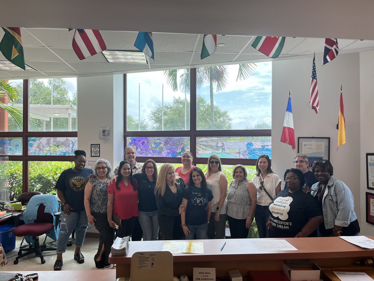 Frank C. Martin K-8 Center welcomes our new principal, Mrs. Elianeys Basulto! Special thanks to Commissioner Moss and the Optimist Club for their warm welcome.  We are looking forward to a wonderful school year and can't wait to welcome all of our Falcons back in August!