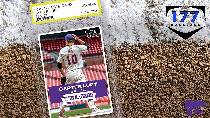 Post177Baseball's tweet photo. Congratulations Carter Luft on a great year at Eureka HS and winning Gold Glove 1st Base and 1st team All conference infielder.  Thank you for your 4th summer playing Eureka 177 Baseball.@molegionbaseball https://t.co/VI1UXwc6KI