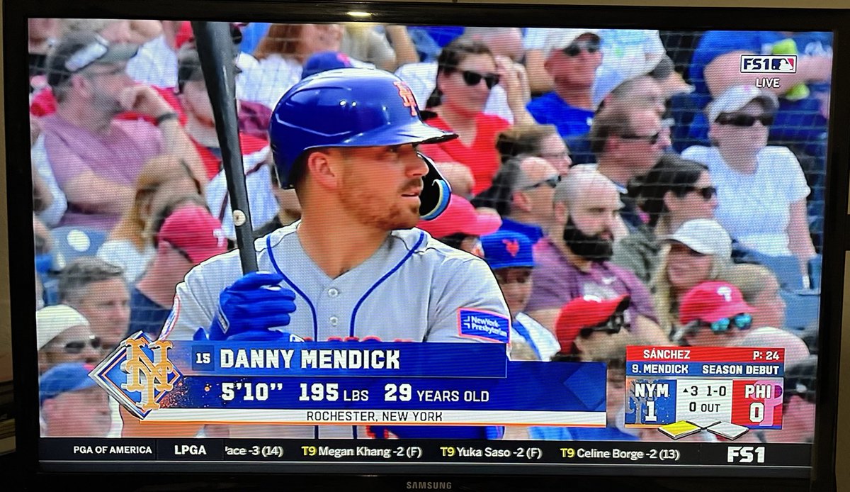 FireLeagueKim's tweet photo. Mets defeat the Phillies in Day One of the Danny Mendick era.

Listen to what the broadcasters share about the conversation Buck had with TLR about @dmendick01 https://t.co/LASYuCxenk