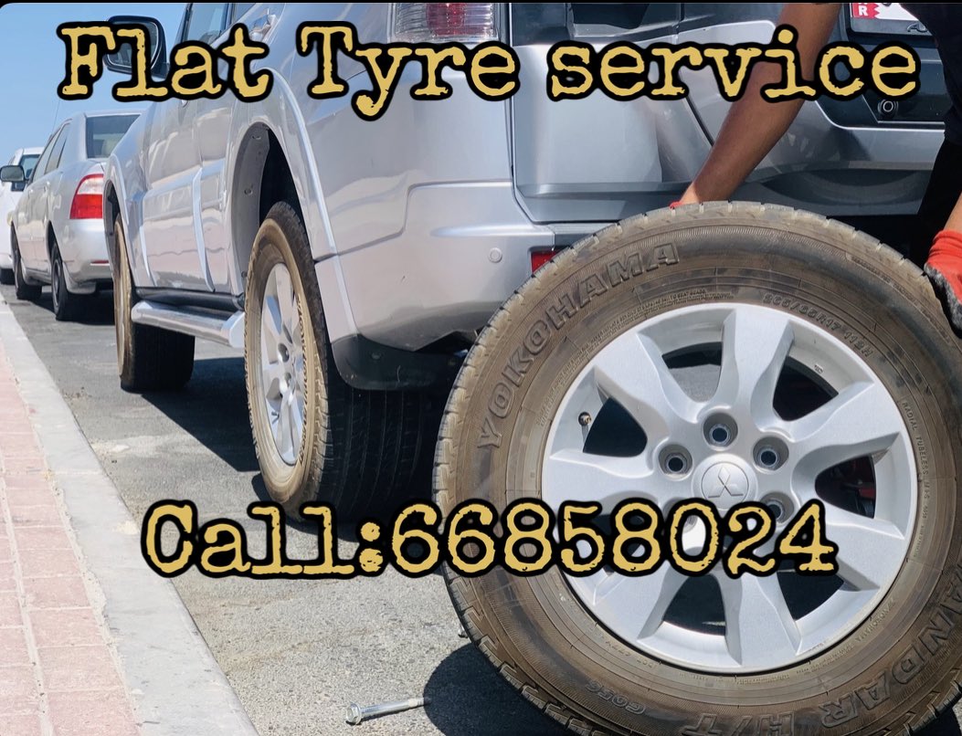24 hours Tyre puncture repair valve fix any vehicle service on the road side or at home,
We operate this vehicle service in Al Khor 
#tyrepressure#tyrefitting #mobiletyre #Tyrepuncture