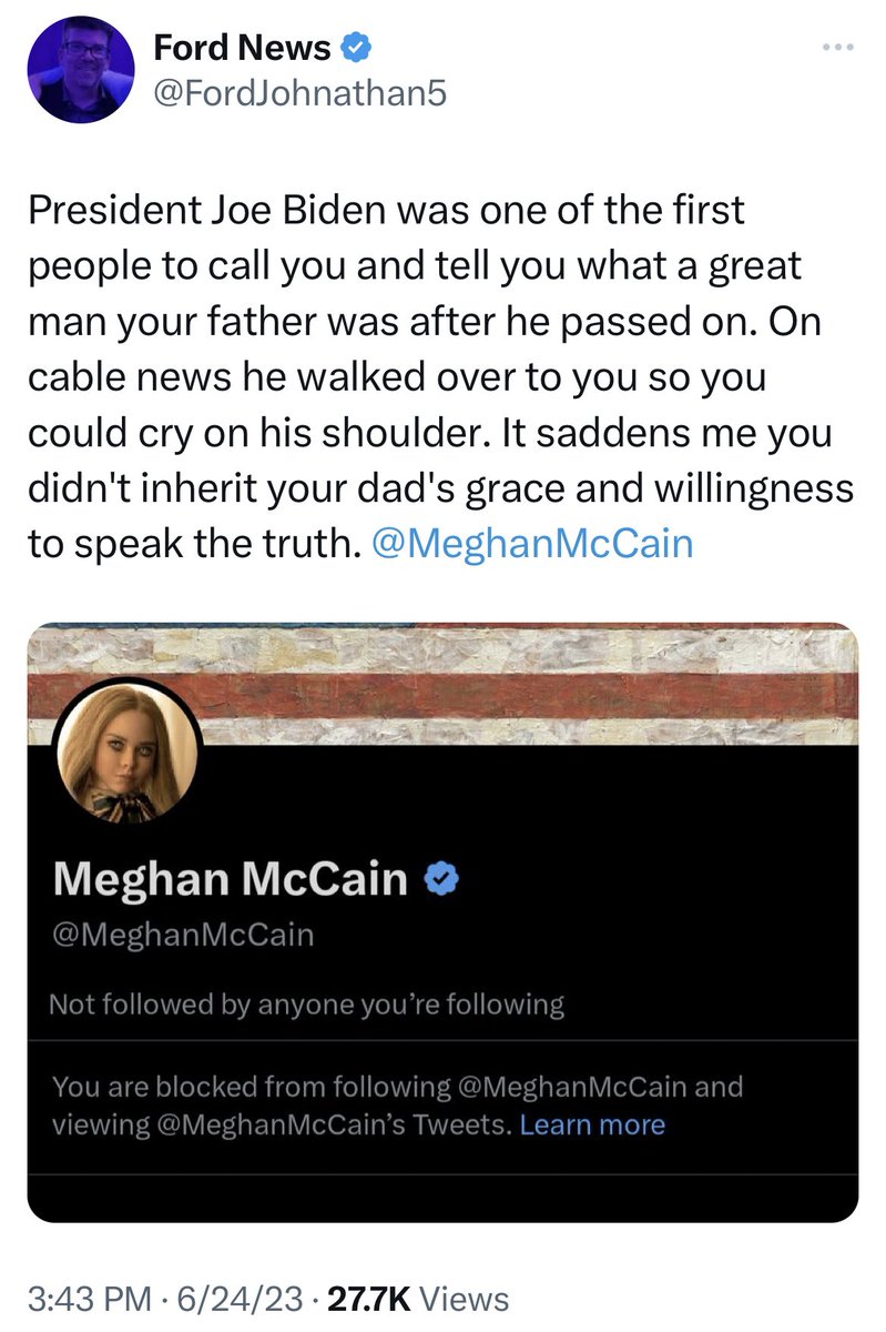 nancylevine's tweet photo. @MeghanMcCain @DailyMail What are you so scared of, @MeghanMcCain? https://t.co/k2unEgW4Zy