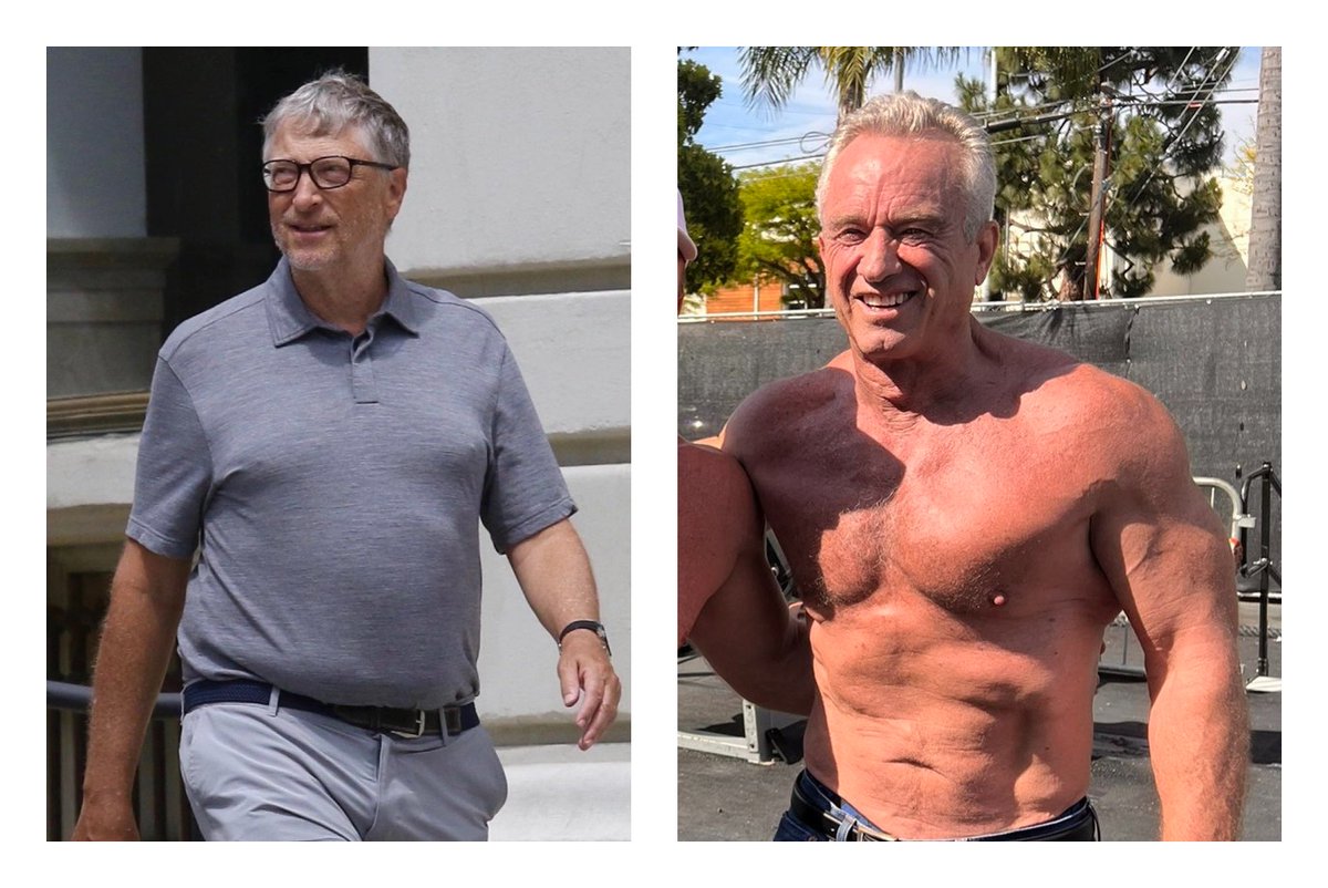 🔸67 year-old Bill Gates is a “health expert”
🔸69 year-old <a href="/RobertKennedyJr/">Robert F. Kennedy Jr</a> is a “science denier”

Trust the experts 🤡