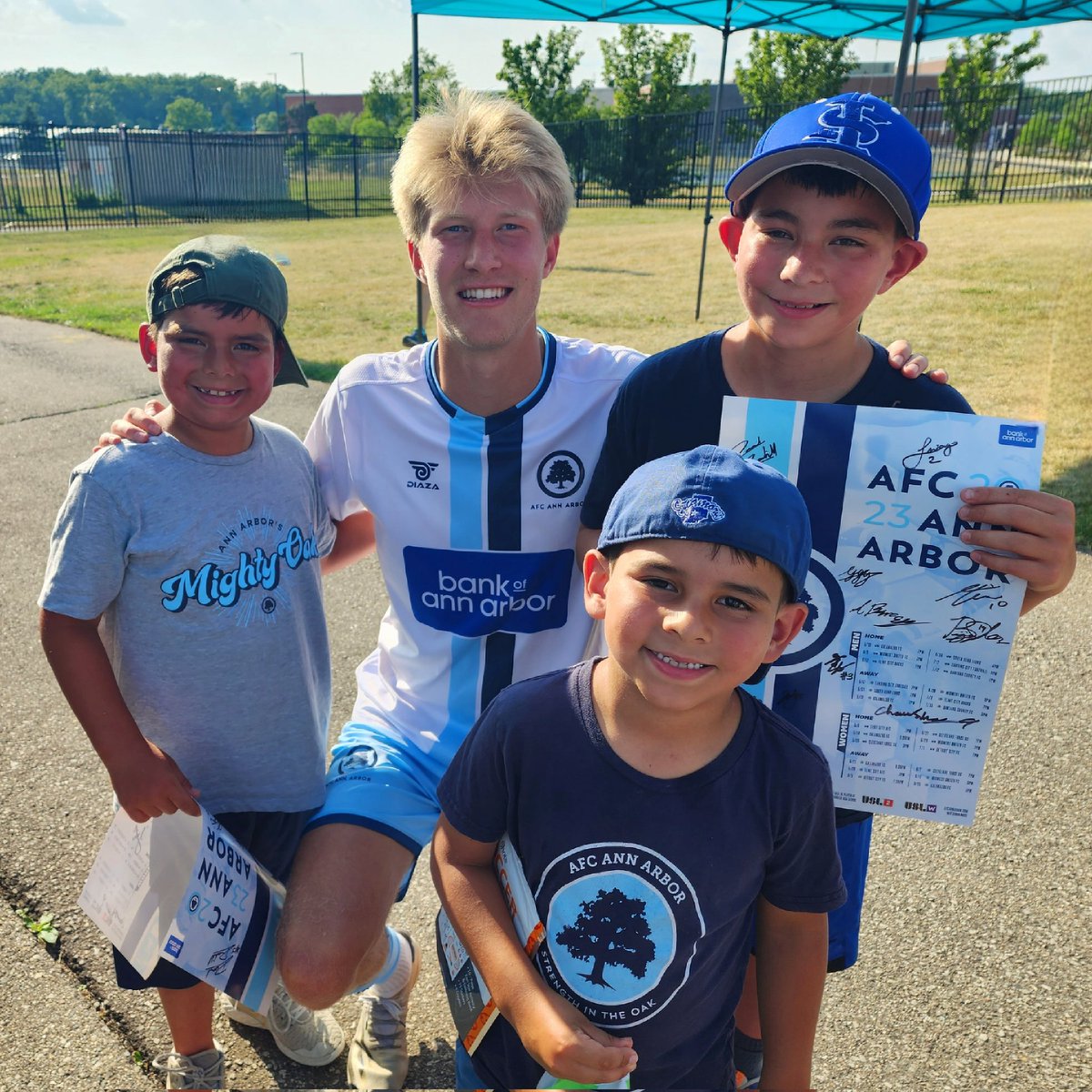 My boys and I taking in an @AFCAnnArbor match and victory today! Cheers to @c_sharp88 for the post match photo. #COYMO #AFCAAFamily