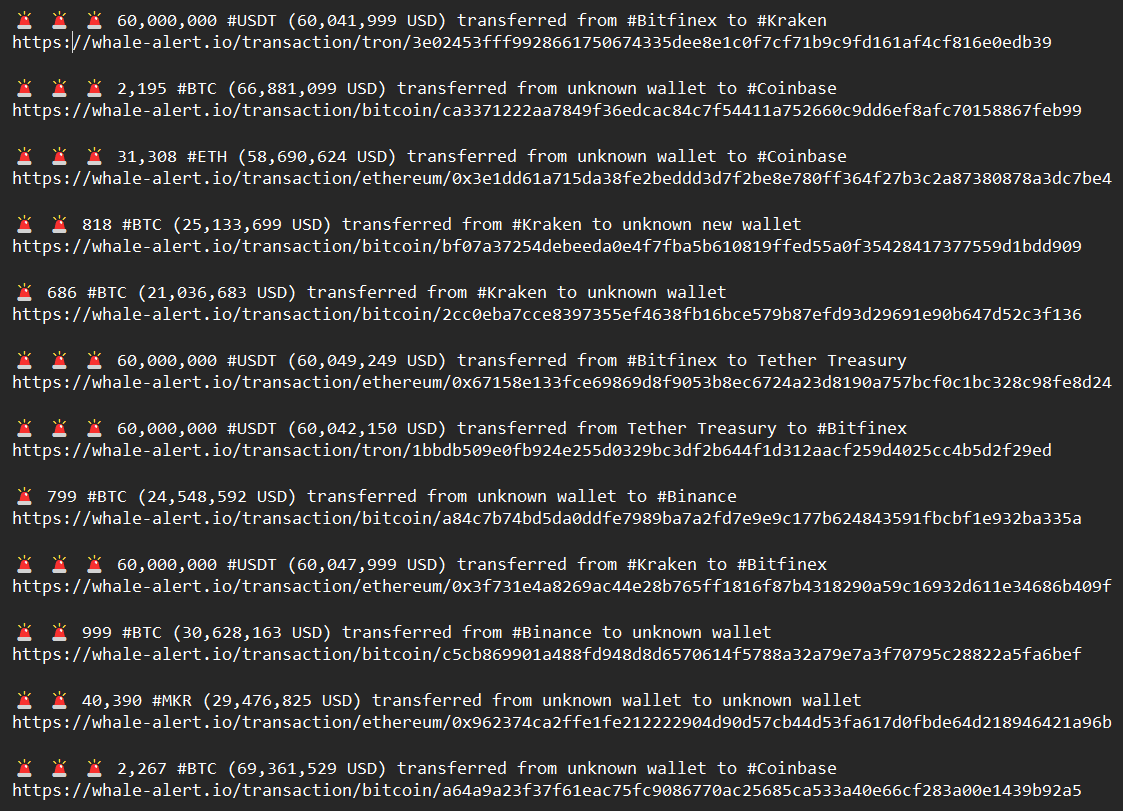 ℹ️ In the spirit of transparency and to keep the crypto community informed,  here are the transactions that failed to post.