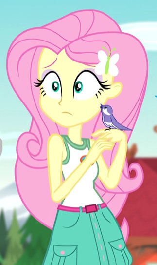 ...

[Barely speaking above a whisper.]

I - I'm Fluttershy. . .