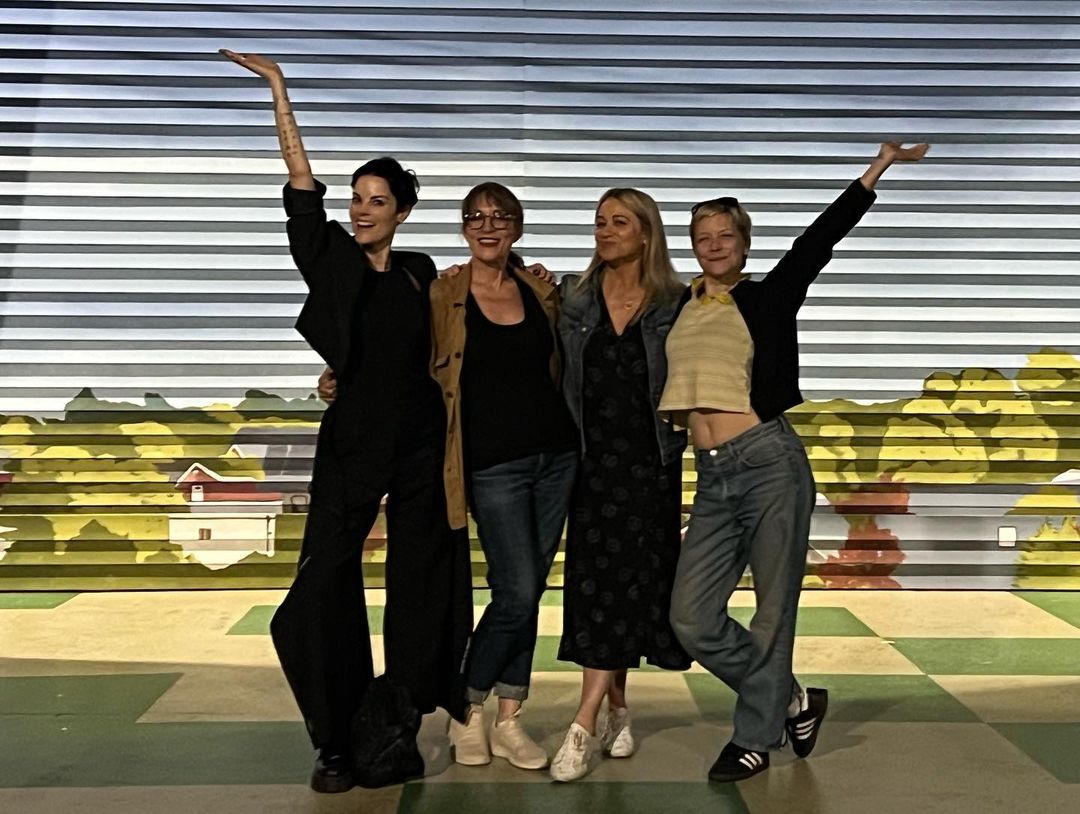 'Wonderfully fun night out supporting our good friend, @/kateysagal in @/gospelheathermusical 🤩 If you’re in NYC go check it out. She’s as amazing as always!' 

Katey with Christine Taylor, Jaimie Alexander and Annabelle Dexter-Jones via Jaimie's IG 🥰