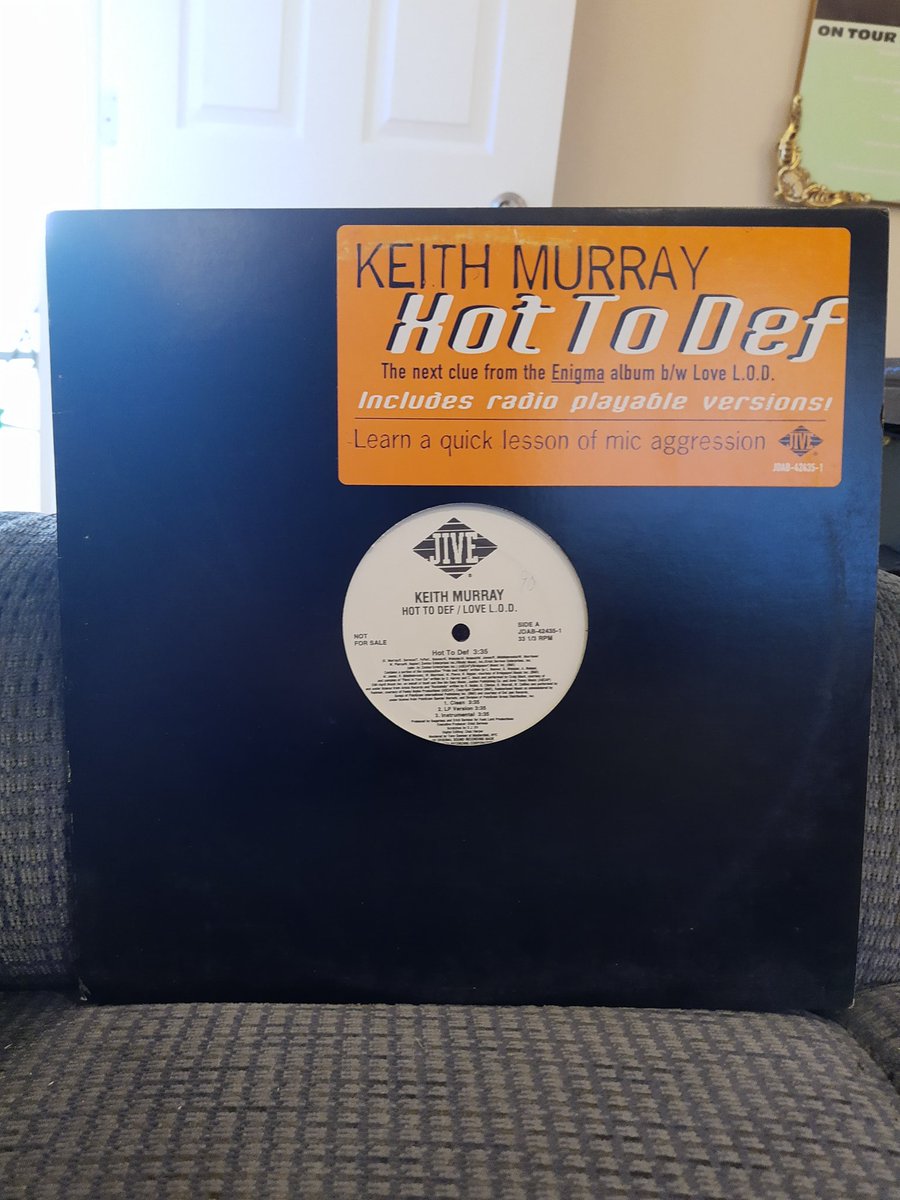 Keith Murray - Hot To Def #nowplaying #nowspinning #vinylcollection #vinylcollectionpost #vinylcommunity #vinyljunkie #vinylgram #vinylrecords #vinyloftheday #vinyl #records #albumcover #albumoftheday #90s #saturday90svinylrevival #90svinyl #90shiphop #hiphop #rap #12inchsingle