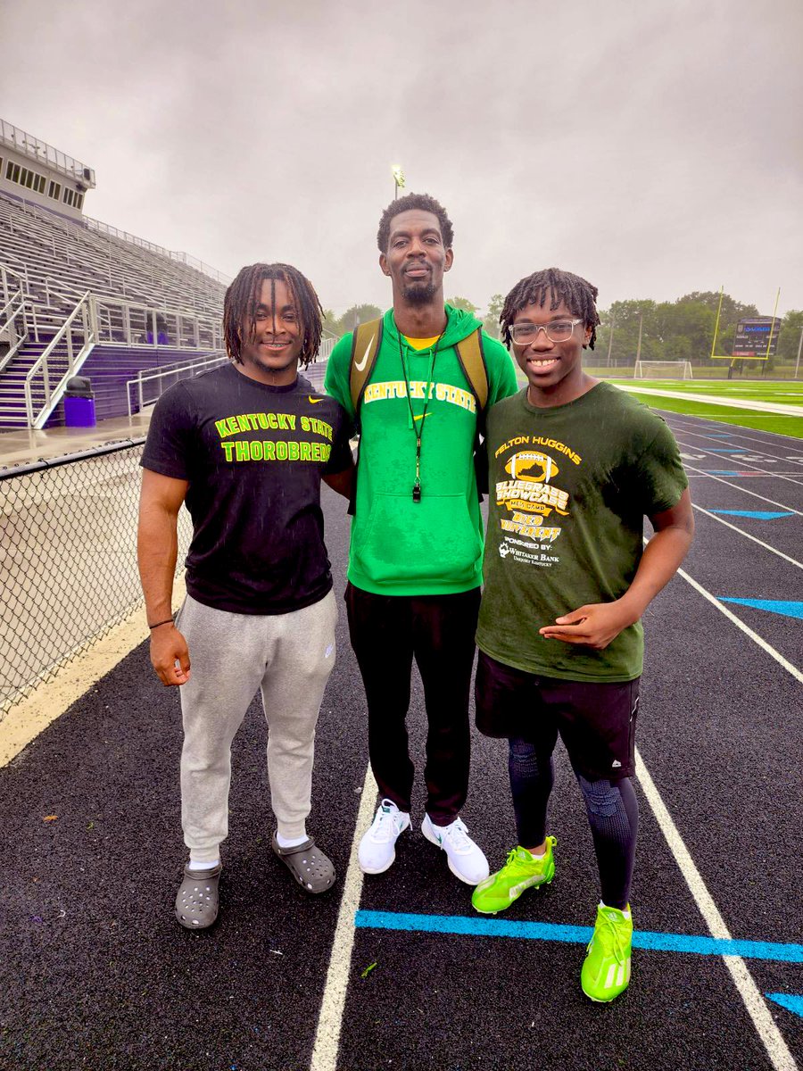 HBCUSports1's tweet photo. Brothers Kye and Kaiden Boyd had a great day at Kentucky State University Coach Felton Huggins Bluegrass Showcase https://t.co/YxYiO4Rkbj
