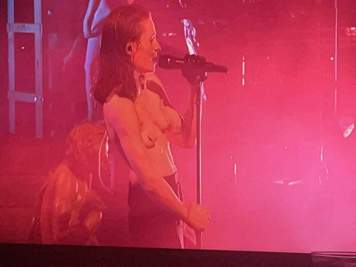 Tits out at Glastonbury #christineandthequeens