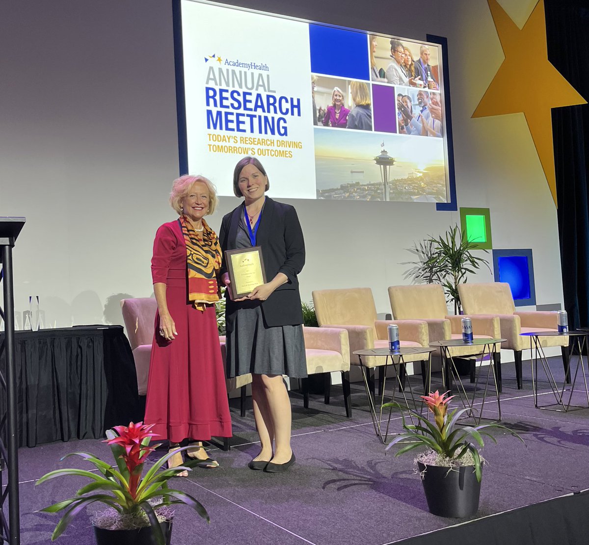 CONGRATULATIONS to @DusetzinaS on her Publication of the Year Award on #Medicare beneficiaries not filling high-cost drugs. #ARM23