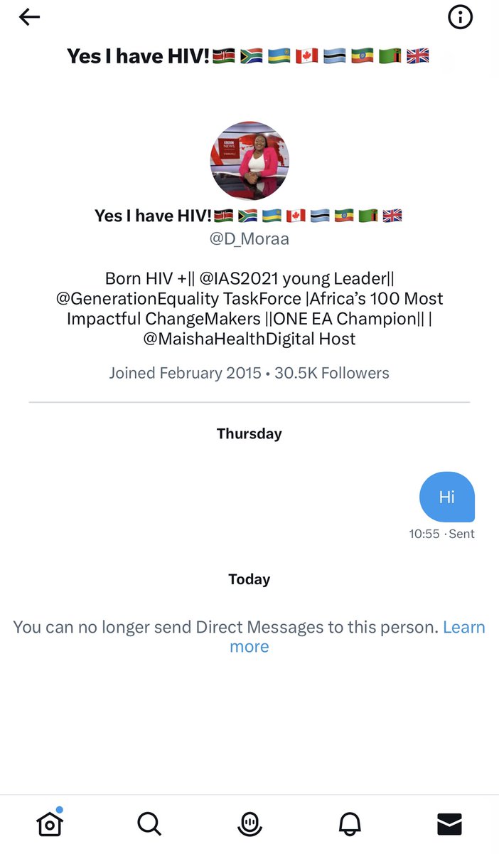 @D_Moraa i send you a dm just to get some clarification but you blocked me. Was this necessary @MaishaHealthDigital host @EqualGen. Good day though.