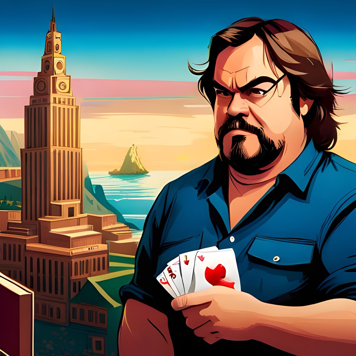 Mormookiee (@mormookiee) on Twitter photo "Jack Black Blackjack - made with <a href="/NightCafeStudio/">NightCafe Studio</a>
creator.nightcafe.studio/creation/pV0P4…
#aiart #nightcafe #digitalart "Jack Black Blackjack - made with <a href="/NightCafeStudio/">NightCafe Studio</a>
creator.nightcafe.studio/creation/pV0P4…
#aiart #nightcafe #digitalart