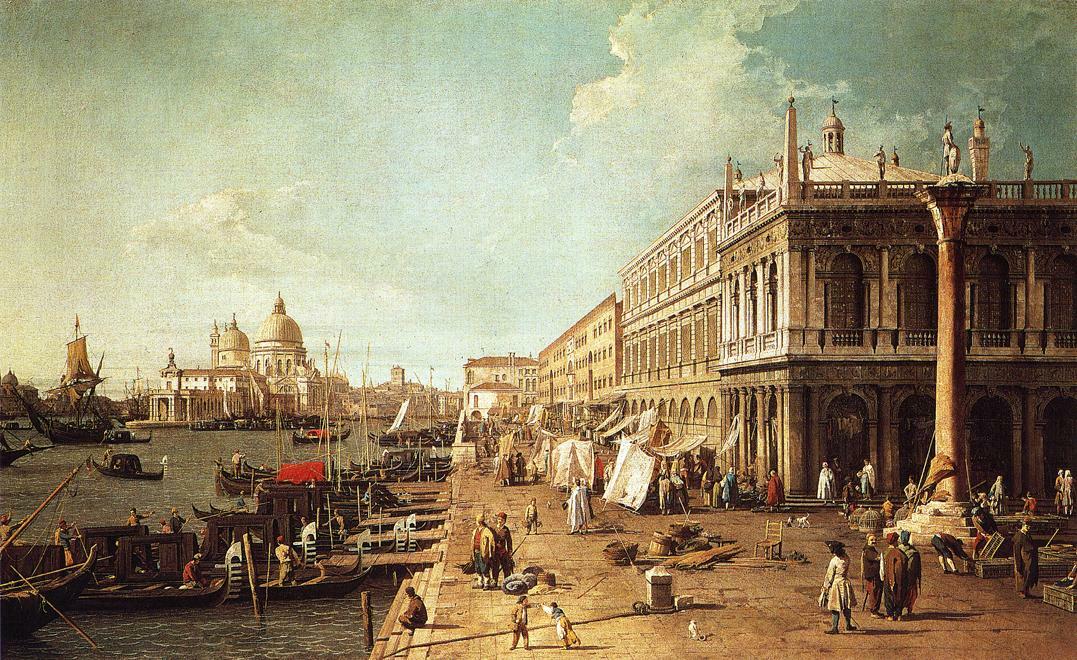 Molo with the Library (Molo Looking Towards the Zecca), 1742 #canaletto #baroque wikiart.org/en/canaletto/m…