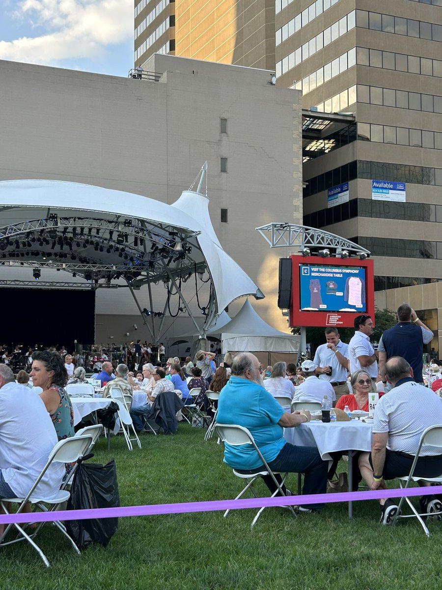 Lovely evening for  Columbus Symphony and Picnic with the Pops…