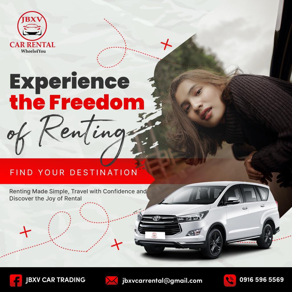 JBXV_car's tweet photo. Vacations are great for both body and mind. Take the days off you deserve for a much-needed mood booster!

For Enquiries &amp; Bookings.
☎️ 0916 596 5569
📲 WhatsApp
👍 Facebook
📸Instagram
📧 jbxvcarrental@gmail.com

https://t.co/RFnAdXbfhV https://t.co/PcYvjdxk3C