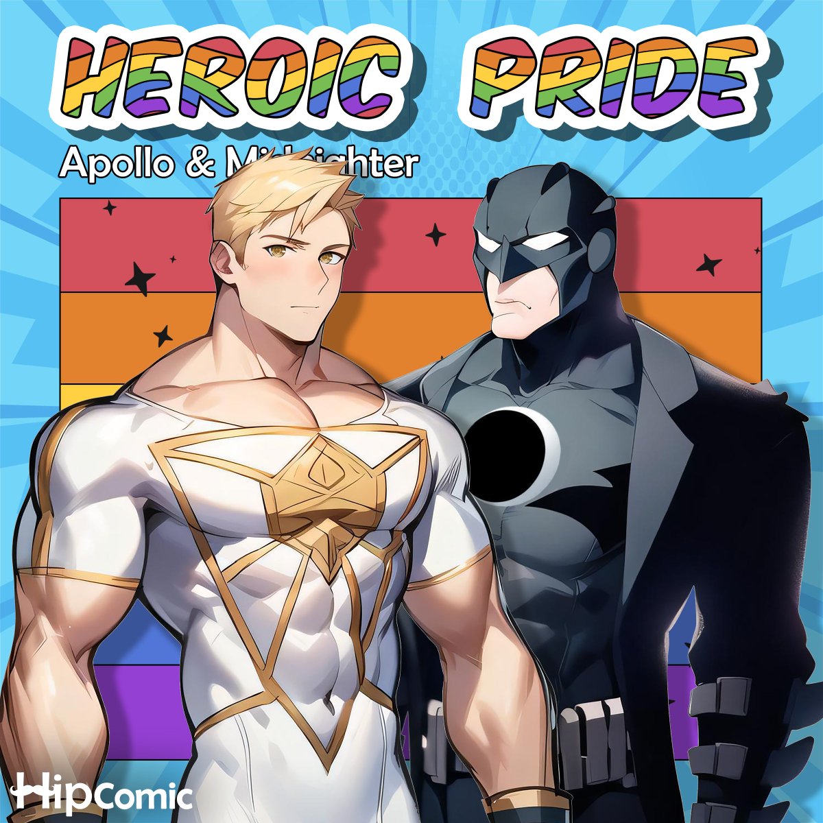 Hip_Comic's tweet photo. Apollo and Midnighter, the beloved gay superhero couple and members of The Authority, join forces to protect the world. Apollo shines with superhuman strength and flight, while Midnighter displays enhanced combat abilities. β€οΈπ¦ΈββοΈπ
#hipcomic #PrideMonth #lgbt #gay #lgbtq #pride https://t.co/Ja54LkS1DF