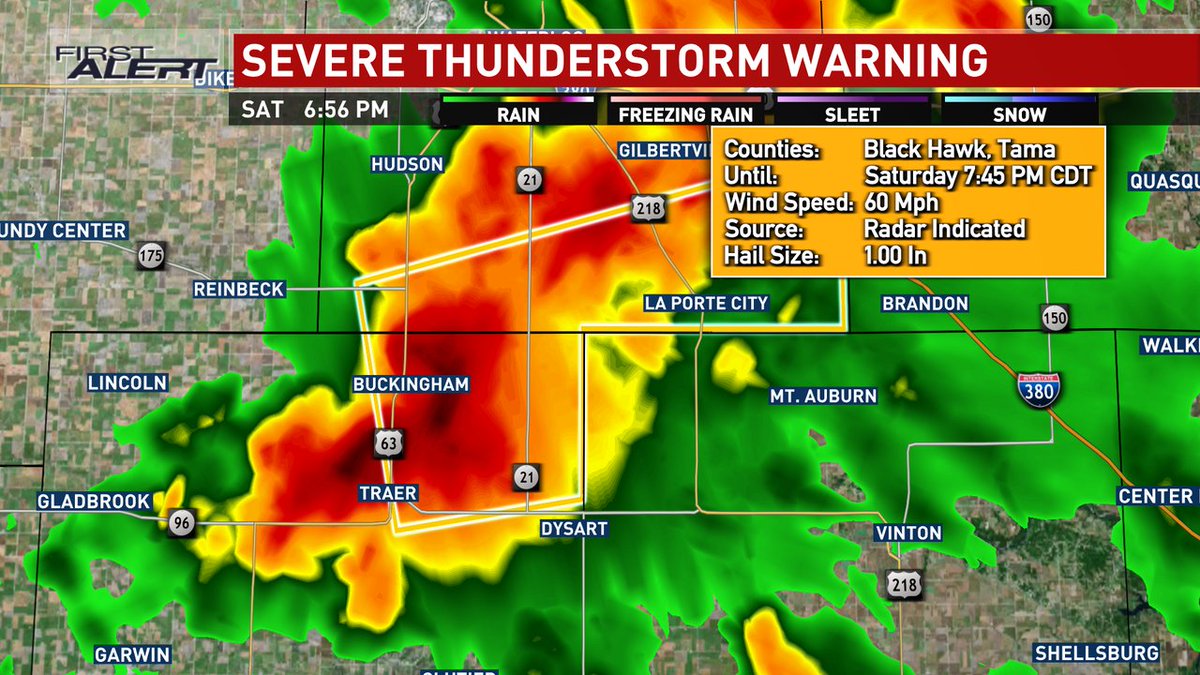 KCRGTV9 First Alert Weather on Twitter "Severe Thunderstorm Warning