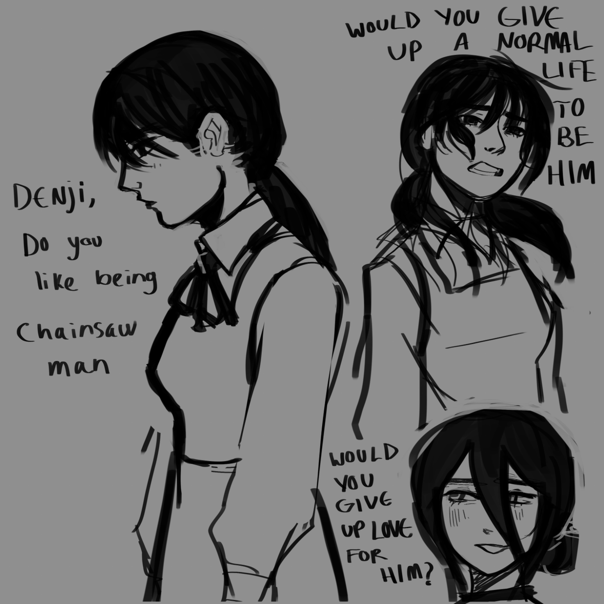 csm spoilers :3 i think this is the first time I've drawn aki #chainsawman