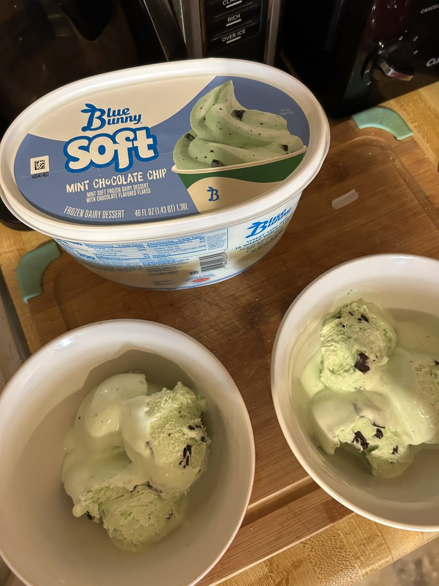 My social feeds are filled with this stuff but I had to hunt all over town to find it. Finally got it at #FoodLion Its so good! #softserveicecream #bluebunny #mintchocolatechip