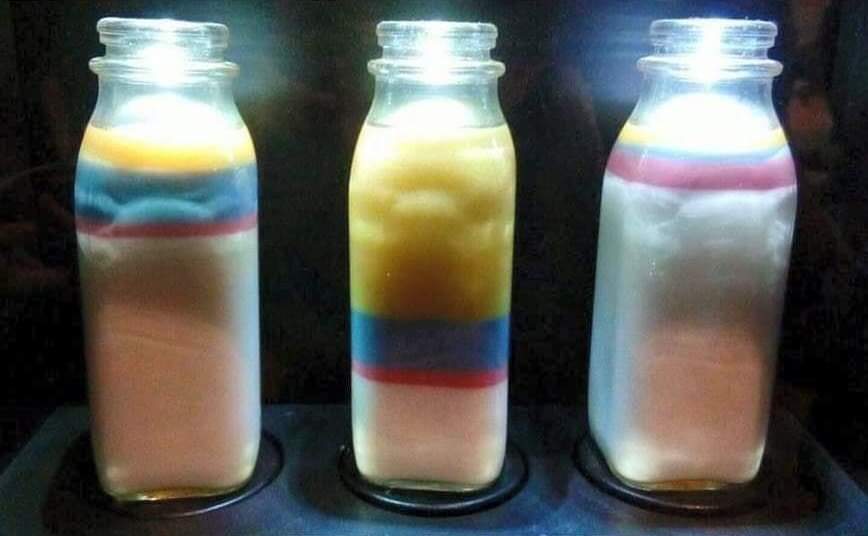 La leche materna de cada especie tiene la composición perfecta para los requerimientos nutricionales de su cría.

- El color amarillo representa la grasa.
- El color azul representa la proteína.
- El color rosado representa el azúcar.
- El color blanco es el contenido de agua.