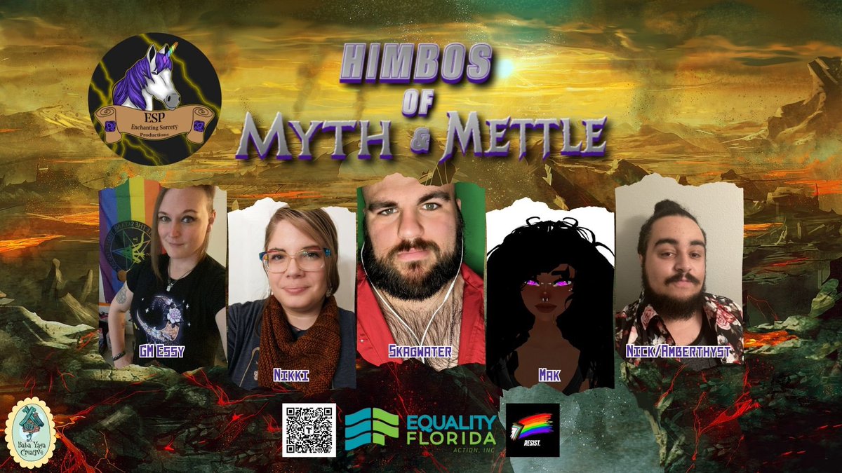espttrpg's tweet photo. TONIGHT! 9:15 EST! Himbos of Myth & Mettle <by @maxwellander> Charity Stream for @equalityfl π³οΈβππ³οΈββ§οΈ w/@coyotewitch @GetJiggy_Witit @SkagwaterRPG @amber_thyst & Promotional Art by @shutupsara!
#TTRPGs #SayGay #LGBTQIAplus
Help us reach our goal of $300! π
https://t.co/8JJ4T6es57 https://t.co/eT9zdT6mrl