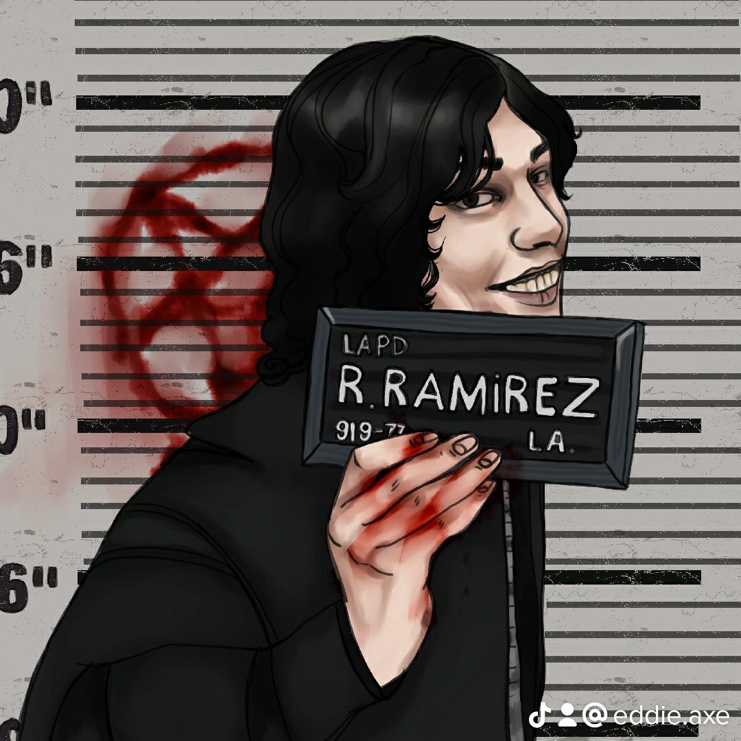 arinaolan's tweet photo. comeback with #truecrime #mugshots #art #jeffrydahmer #richardramirez https://t.co/zWRRFt6IuF