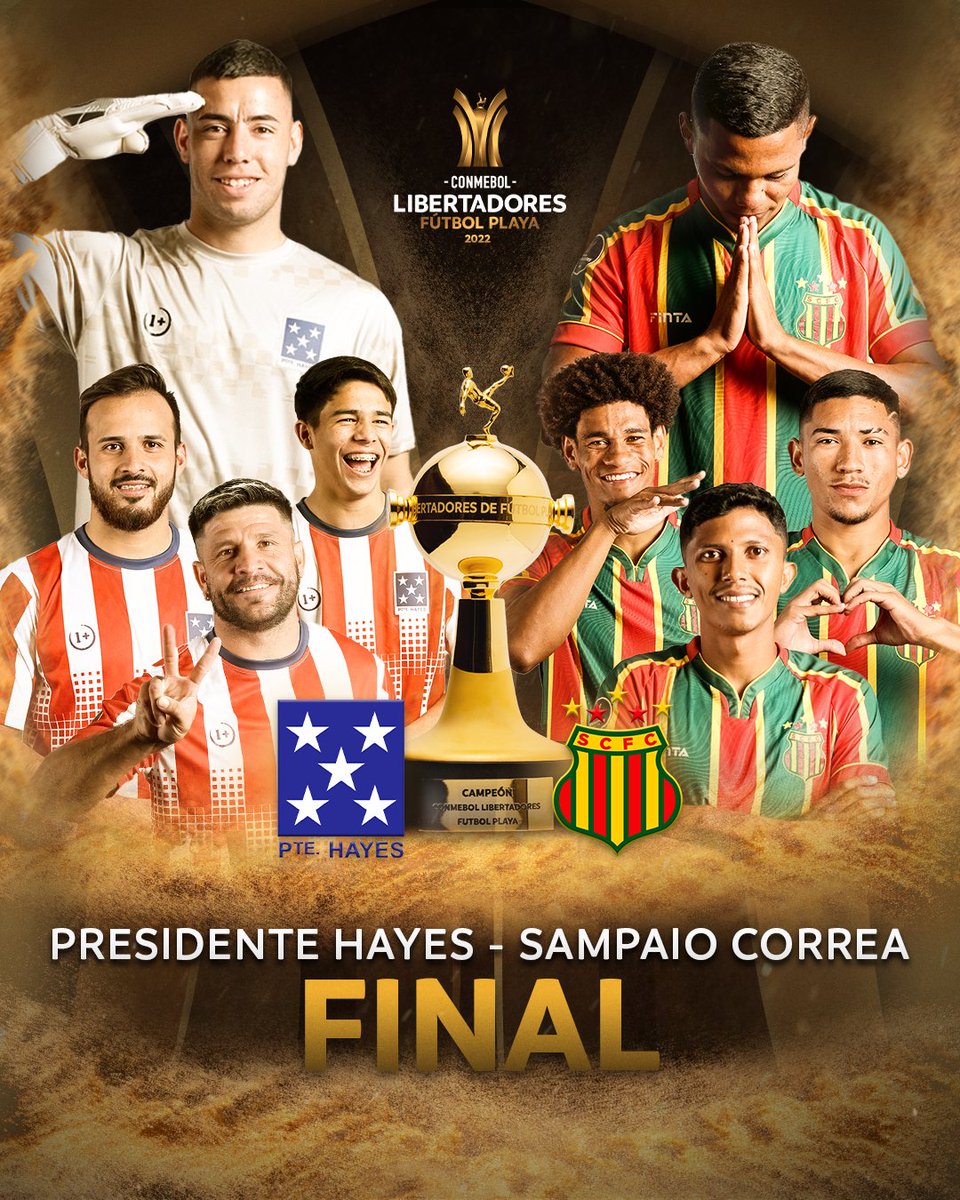 LibertadoresFP's tweet image. 🔥 ¡La gran final! #PresidenteHayes🇵🇾 - #SampaioCorrea🇧🇷 definirán el título de la CONMEBOL #LibertadoresFP. ¿Quién se quedará con la copa?🏆

💣A grande final! #PresidenteHayes🇵🇾 e @sampaiocorrea 🇧🇷 decidirão o título da CONMEBOL #LibertadoresFP. Quem vencerá? ⭐