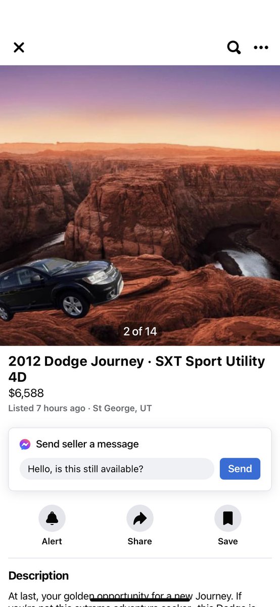 maxawoodward's tweet photo. I’m living for this Facebook marketplace car listing https://t.co/IcWxjgjDs0