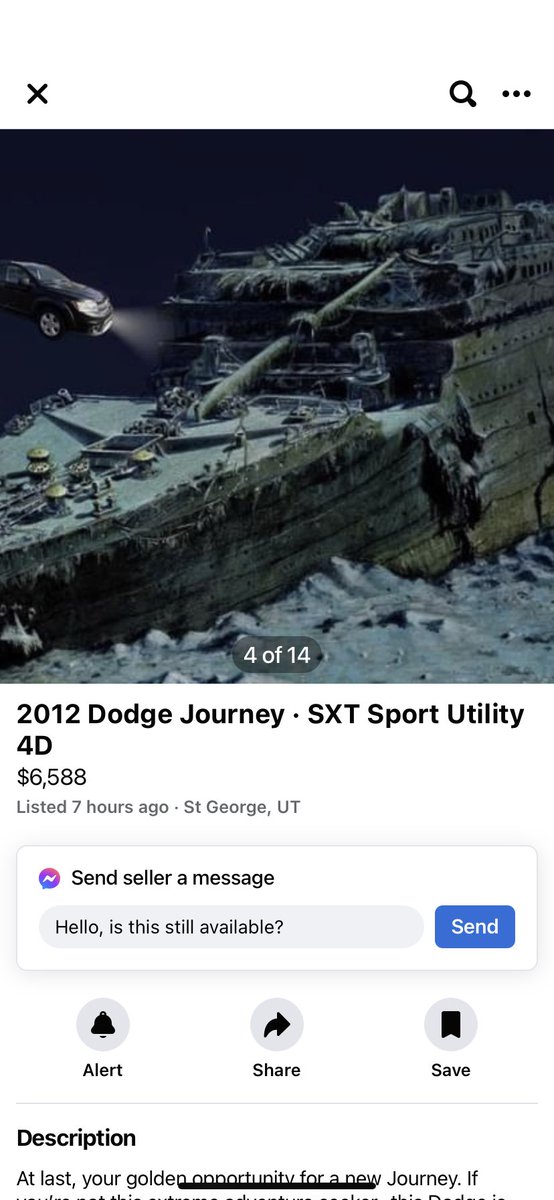 maxawoodward's tweet photo. I’m living for this Facebook marketplace car listing https://t.co/IcWxjgjDs0