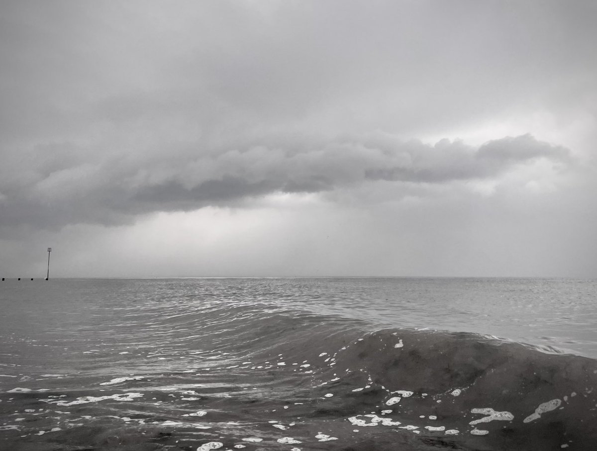 A storm blows in across the Wash