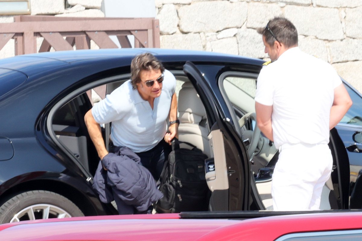 Tom Cruise arrives by a private jet at the General Aviation of Olbia, Costa Smeralda, Sardinia, Italy

24/06/23