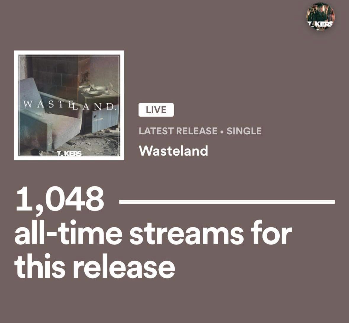 takersindy's tweet photo. Over 1k streams in just 24 hours 😳

Absolutely insane!

Thank you all for your support! https://t.co/8fFzzoOxto