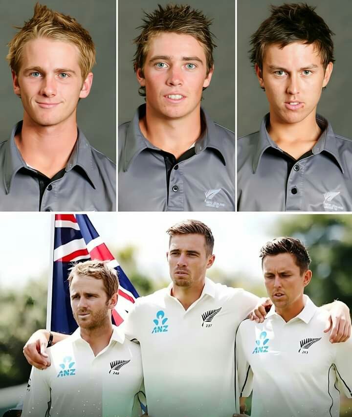 Kane Williamson, Tim Southee and Trent Boult, lucky are those who got to witness their journey from U-19 WC 2008 till now.

#KaneWilliamson  #TimSouthee  #TrentBoult #cricket