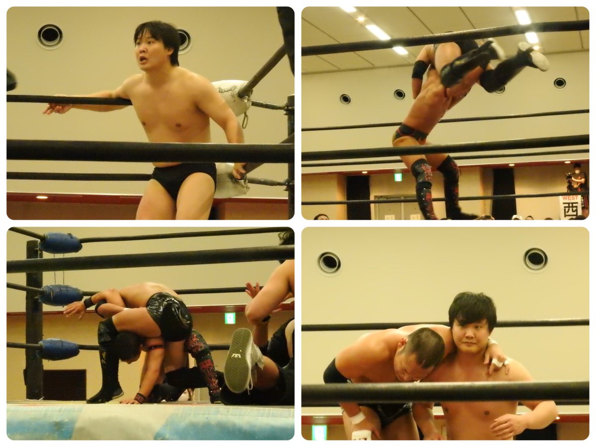 okuatsu88's tweet photo. 2023.5.21(日) 大日本 すみのえ舞昆ホール。
セミ 土井成樹、"brother"YASSHI、大鷲透 vs 野村卓也、阿部史典、橋本和樹 ④ https://t.co/iyOBayBNXi