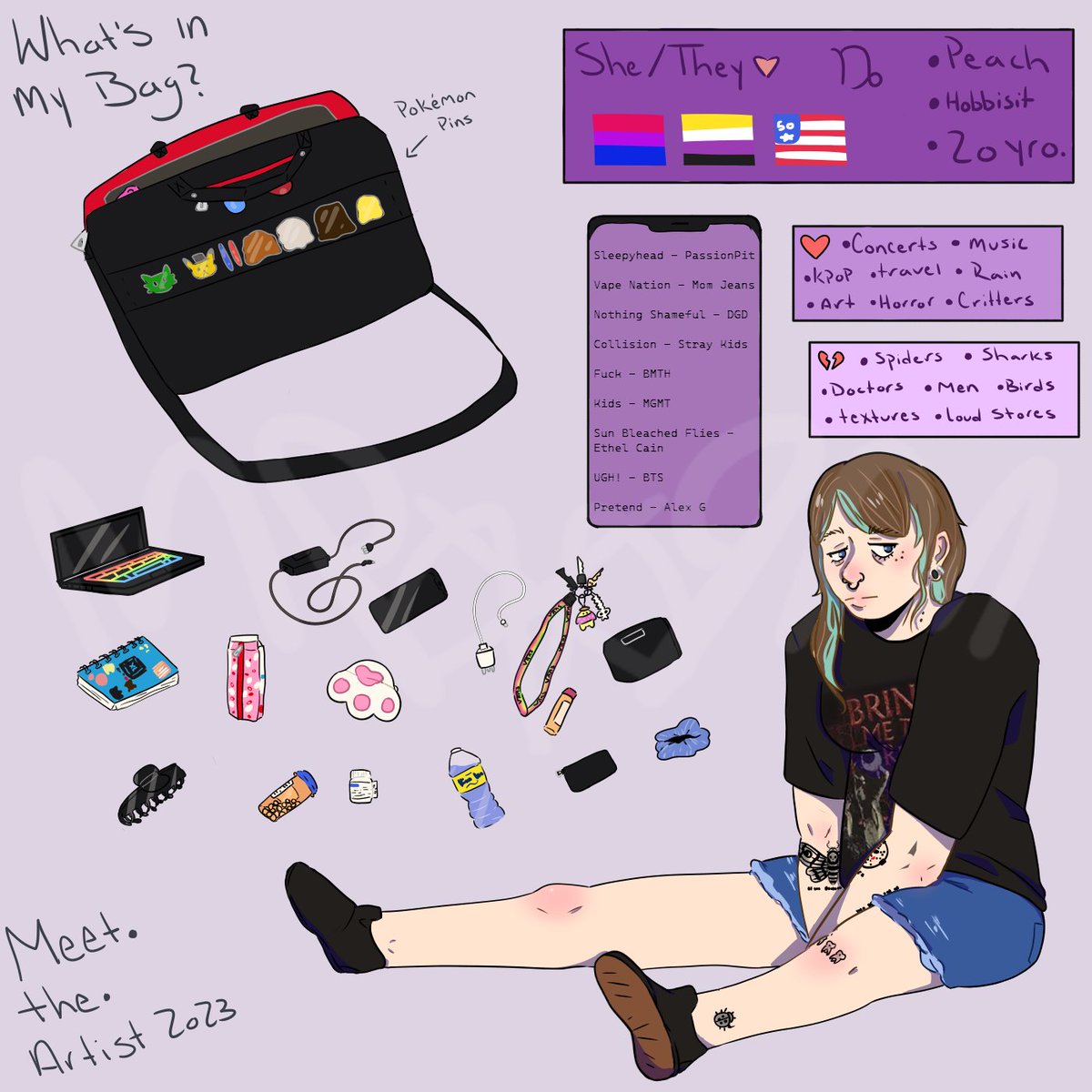 Woah it's me :0 Meet the artist 2023 edition
~
~
~
#MeetTheArtist #myart #art #furryartist #artist #furry #furrycommunity #furryfandom