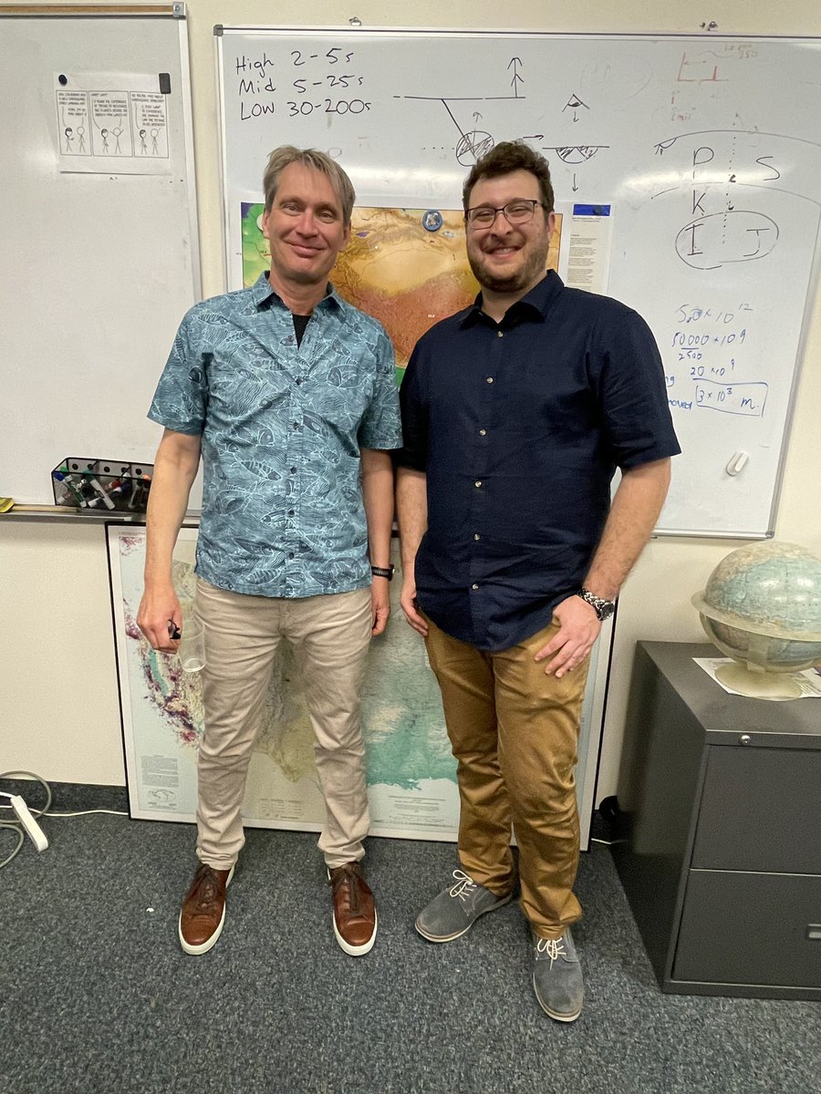 Congratulations to <a href="/DrRockDoctor/">Chris Carchedi, PhD</a> for a fantastic thesis defense on imaging the Indo-Burman subduction system in Bangladesh.  Good luck at <a href="/carnegiescience/">Carnegie Science</a>!  <a href="/LamontEarth/">LDEO</a>