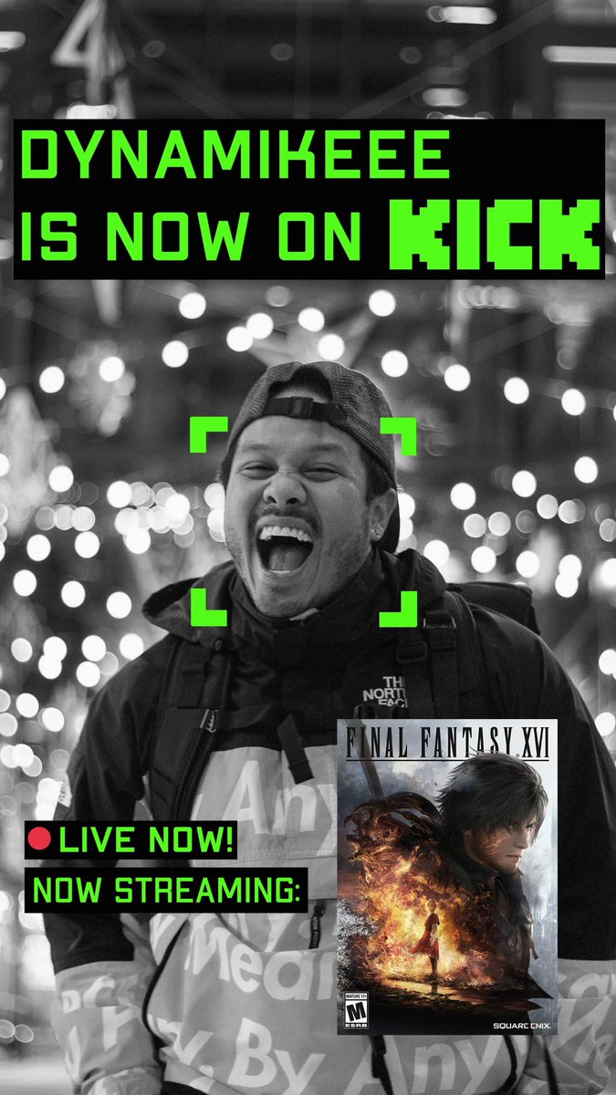 Dynamikeee's tweet image. Part 2 of Final Fantasy XVI! Will I beat it today?!?

#kick #KickStreamers #finalfantasyxvi