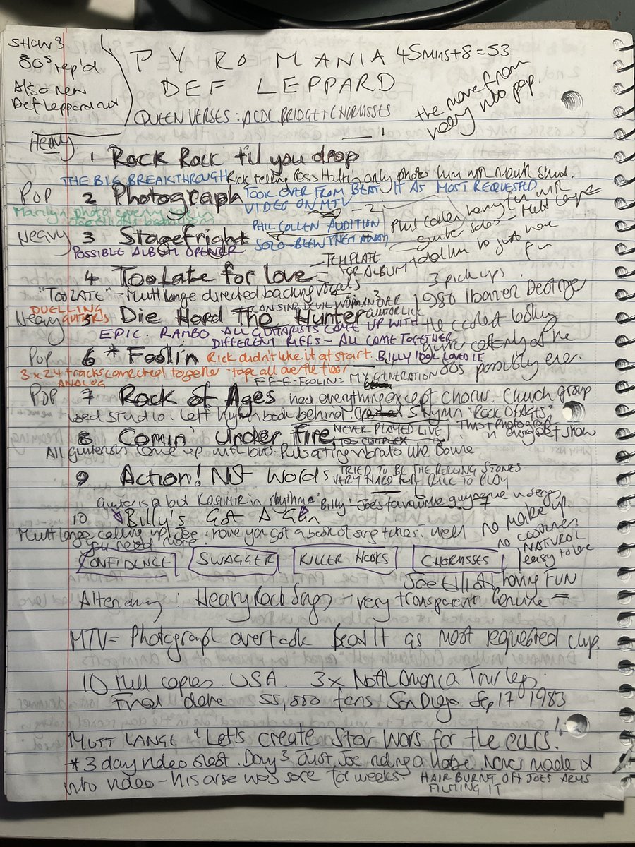 This week's album under the earoscope - Def Leppard Pyromania. How you go from hard rock to MTV darlings.  By going pop. With louder guitars. 
Impossible? Not with these guys. And not with Mutt Lange at the helm.