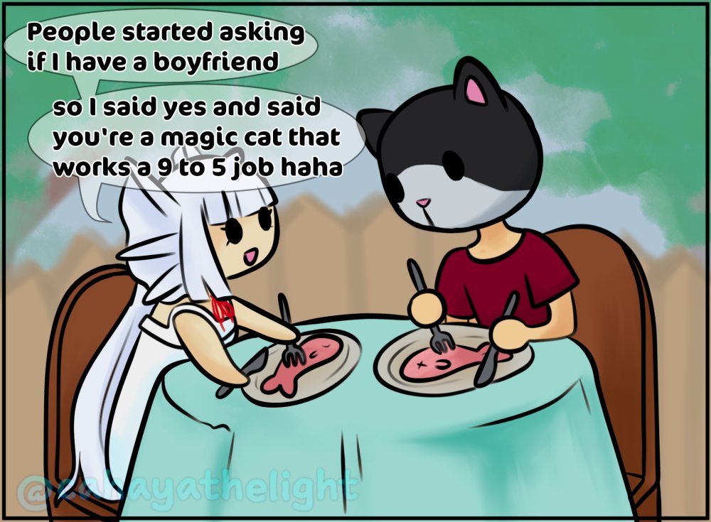 cahayathelight's tweet photo. This Really Happened.
#Vtuber #VArtist #VtuberComic #VtubersIRL #Cahayathelight #CHYdraws #VtubersUprising #TwitchAffiliate #ShortComic
See bonus panel/how this conversation started on my pixiv! (link in comments) https://t.co/Qv1YYbVTPv