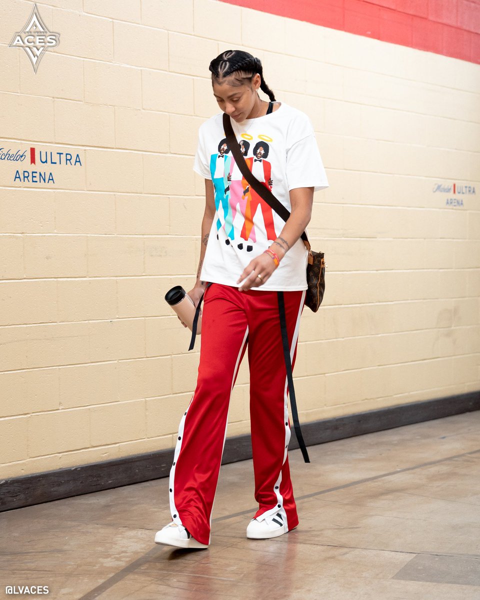 LV Aces player Candace Parker at todays game walkthrough
