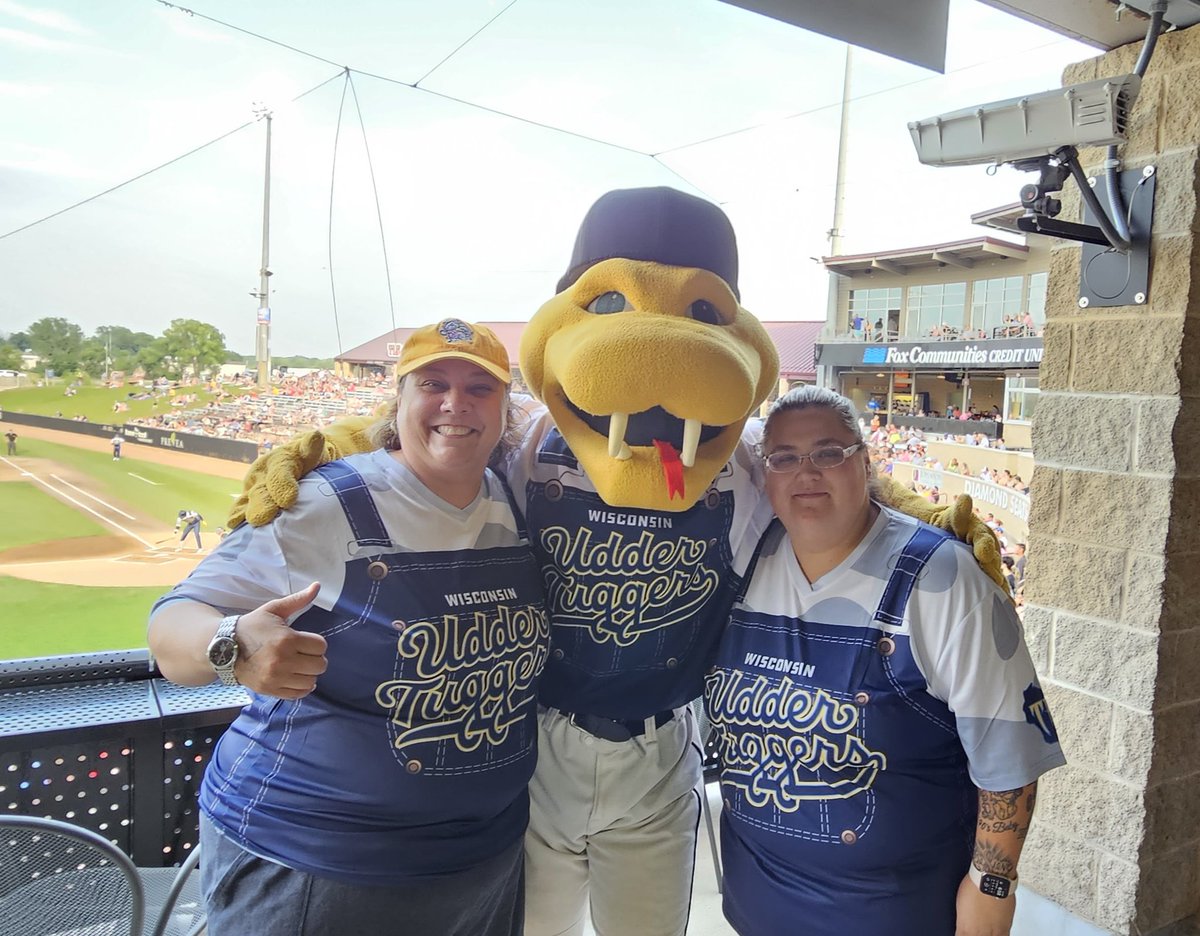 Fang and us wearing our Udder Tugger Jersey. #tratnation