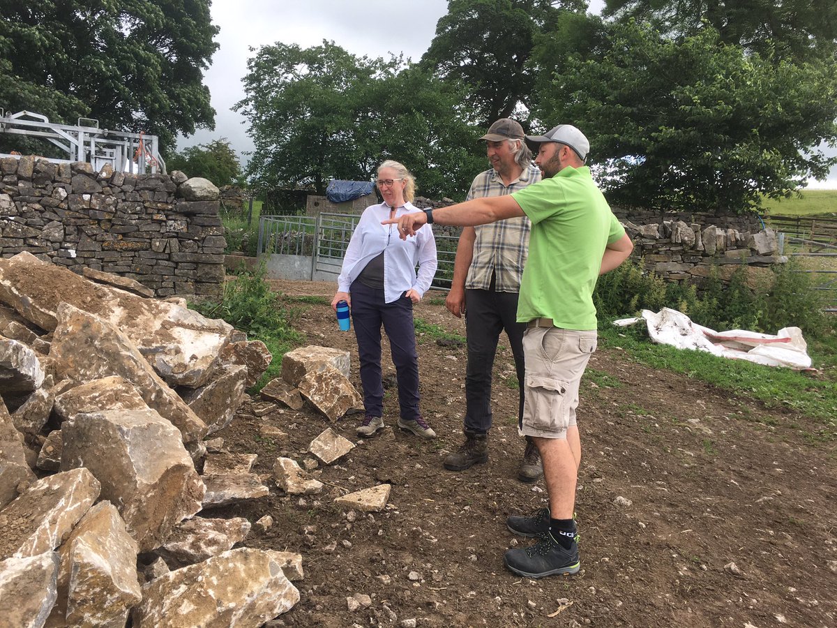 Many thanks to <a href="/PeakPark_PPCV/">PPCV</a>  &amp; <a href="/CatherinePHeath/">Dr Catherine Parker Heath</a> for meeting today. Looking forward to working with you on restoring heritage features &amp; bringing this dew pond back to life!