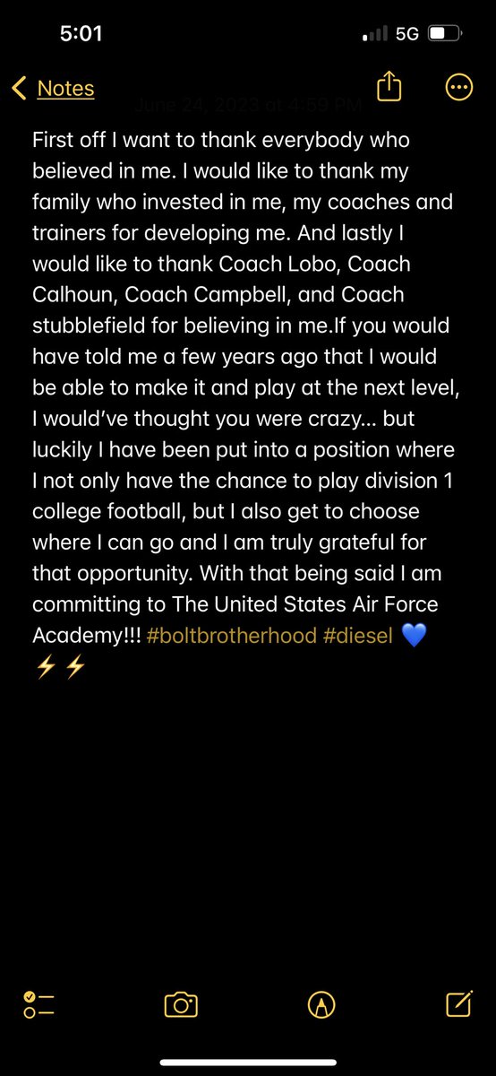 Brandon Nazworth 6-4 270 (@nazworthbrandon) on Twitter photo After many long talks and an AMAZING visit, I am honored to say I am 100% committed to the United States Air Force Academy!⛽️
<a href="/CoachTCalhoun/">Troy Calhoun</a> <a href="/CoachLobotzke/">Steed Lobotzke</a> <a href="/jake8shakes/">Coach Jake Campbell</a> <a href="/CoachStubbs/">Taylor Stubblefield</a> @CoachWhit_AFA <a href="/coachskene3/">Brett Skene</a> <a href="/dlinevids1/">DLineVids</a> <a href="/LinemenWinGames/">LWG</a> <a href="/TheChrisRubio/">Rubio Long Snapping®</a> <a href="/VistaFB/">Vista del Lago FB</a> <a href="/BrandonHuffman/">Brandon Huffman</a> After many long talks and an AMAZING visit, I am honored to say I am 100% committed to the United States Air Force Academy!⛽️
<a href="/CoachTCalhoun/">Troy Calhoun</a> <a href="/CoachLobotzke/">Steed Lobotzke</a> <a href="/jake8shakes/">Coach Jake Campbell</a> <a href="/CoachStubbs/">Taylor Stubblefield</a> @CoachWhit_AFA <a href="/coachskene3/">Brett Skene</a> <a href="/dlinevids1/">DLineVids</a> <a href="/LinemenWinGames/">LWG</a> <a href="/TheChrisRubio/">Rubio Long Snapping®</a> <a href="/VistaFB/">Vista del Lago FB</a> <a href="/BrandonHuffman/">Brandon Huffman</a>