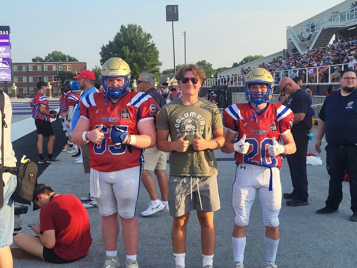 GoblinFootball's tweet image. Goblins Jonathan Schaffer and Talon Stephens play in the @ArkActAssn All-Star Game for the West squad in Conway. #GoGobs