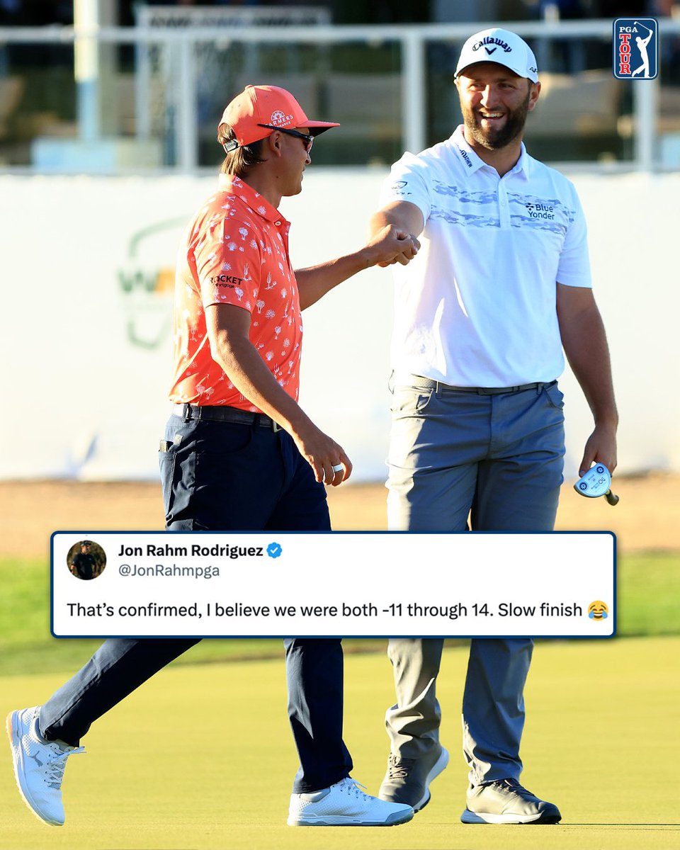 Confirmed: @JonRahmPGA and @RickieFowler are really good at golf.