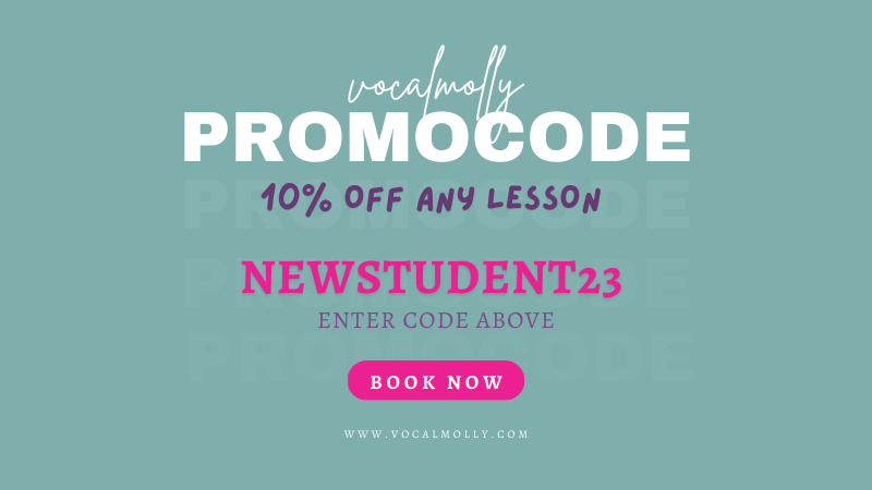 VocalMolly's tweet image. Explore your vocal capabilities &amp;amp; enjoy voice lessons with me! Enter promo code: NEWSTUDENT23 for the new students to avail of your 10% off any lesson. For more info about Vocal Molly Studios services, visit mollymclinden.com. #musicteacher #singinglesson #musiconlinecourse