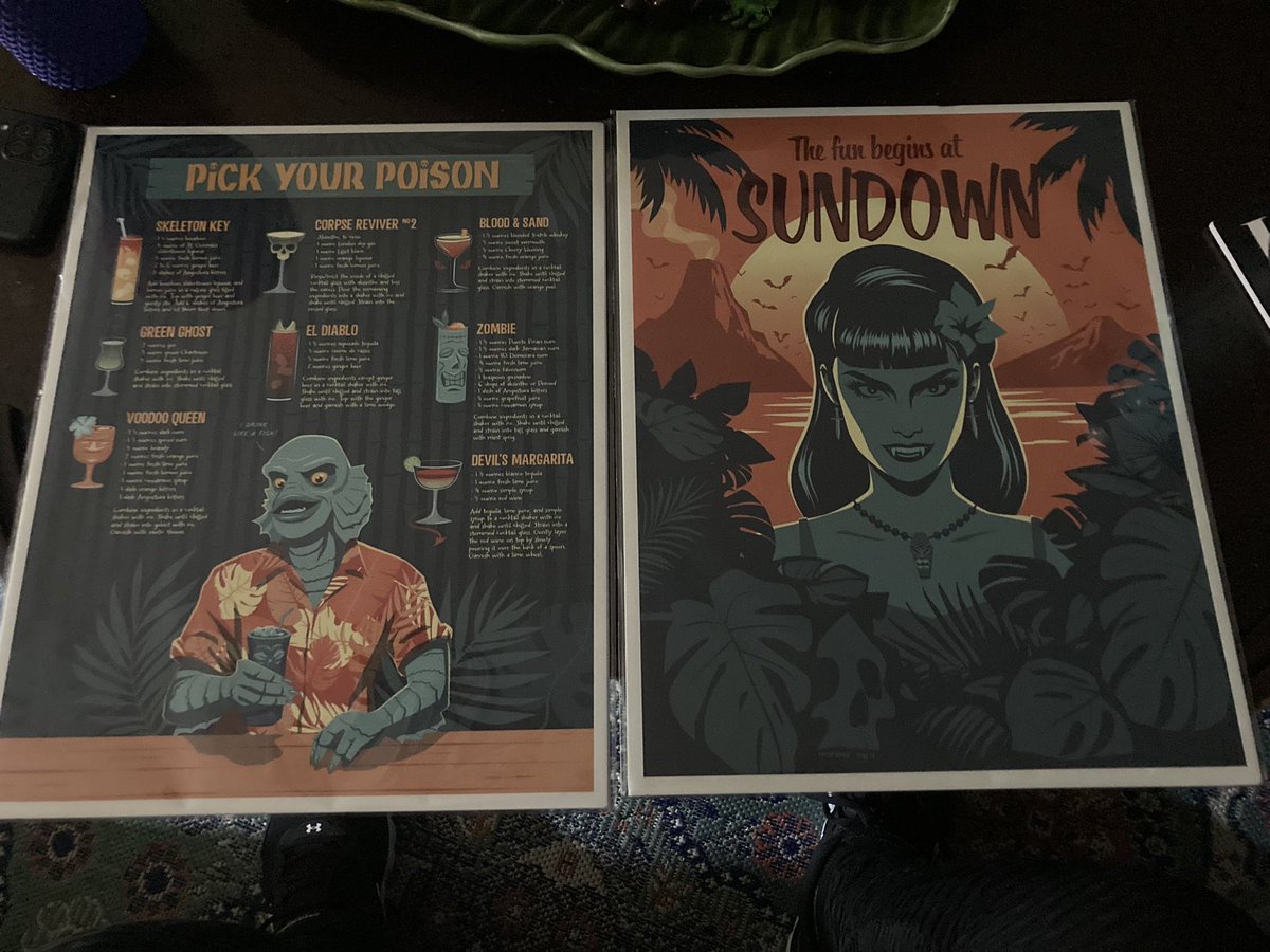 TheAppleJacked's tweet photo. @spookycatpress Thanks again for all the goodies!! Can’t wait to get the tiki bar set up!! https://t.co/AQzmOq4BO3