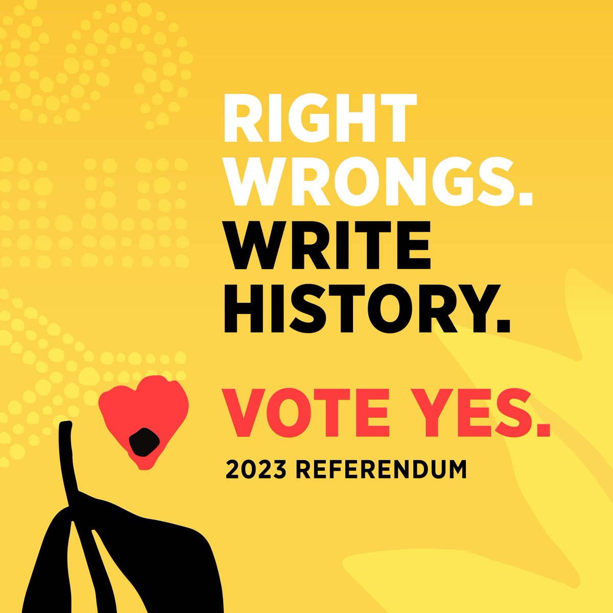 This year Australians will vote on an Indigenous Voice to Parliament—and I’ll be proudly voting Yes.
Let's right wrongs, write history and vote Yes.
#VoteYesAustralia
#Yes23 #VoiceToParliament
#YesUluru #UluruStatement #Uluru