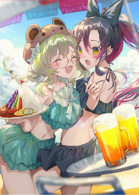 だいすき～!! #暑いので水着絵で体温調節する